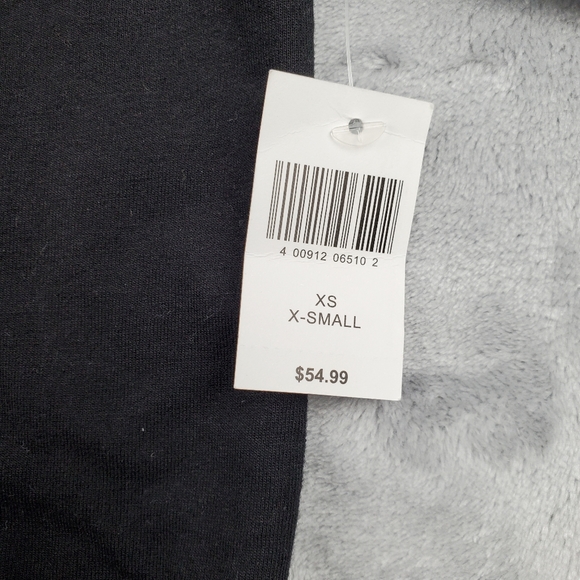 Disney Womens XS Disneyland Long Sleeve Top Black Silver Shimmer Spell Out NEW - Picture 5 of 10